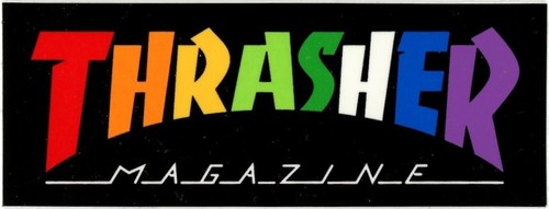 Thrasher skateboard sticker - thrasher,