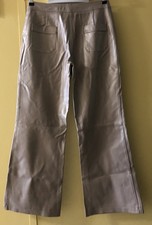 Leder Hose Gold „Spontan!“ Gr. 40-42, L-104 cm.  Reißverschluss & hint.2-Taschen