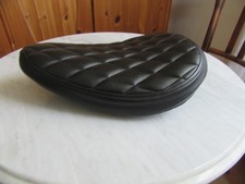 Motorrad  Solo Sitz Bobber Chopper Café Racer Checker Black wie neu Handarbeit 