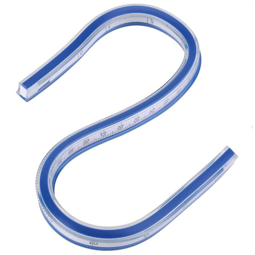 Flexibles kurvenlineal 40cm - flexibles,