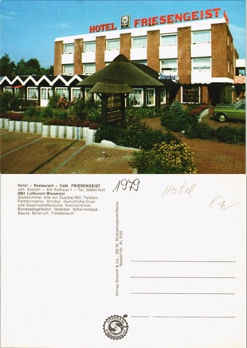 Ansichtskarte wiesmoor hotel - ansichtskarte,