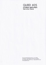 Service Manual-Anleitung für Quad 405 