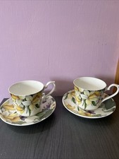 Kaffetassen, flowers fine china royal albert works Staffordshire Made in England