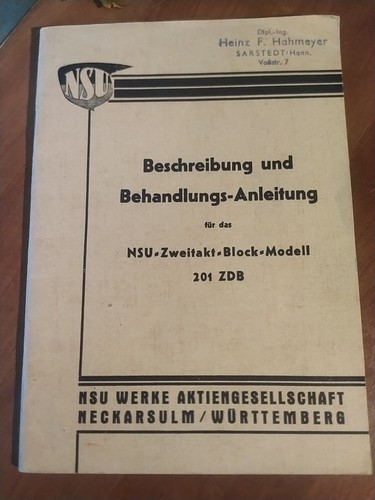 Nsu 201 zdb block - nsu,