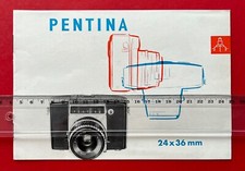 DDR Reklame Prospekt VEB KW DRESDEN 1961 PENTINA Kamera  ( F22236