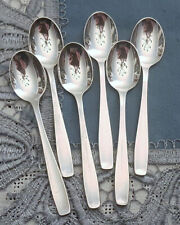 6 Traumhafte versilberte Mokkalöffel / Espressolöffel WMF 3800 Berlin TOP