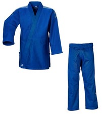 adidas Judo-Anzug "Contest" blau/silberne Streifen  J650B - Judo-Anzug - Judo-Gi
