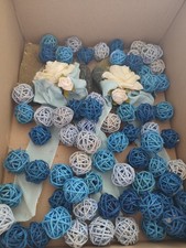 Tischdekoration Taufe Junge, Kerze, Streudekor