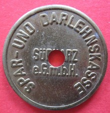 alte WERTMARKE SÜDHARZ NACHTTRESORMARKE Spar- und Darlehnskasse Menzel nicht!