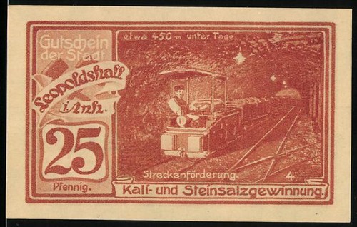 Notgeld leopoldshall anh - notgeld,