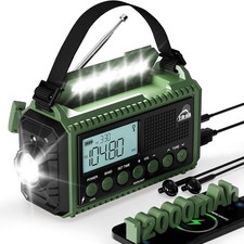 12000 mAh Kurbelradio, Solar &