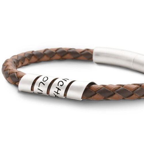 Herrenarmband gravur leder - gravur,
