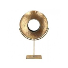 Kerzenhalter Skulptur Gold
