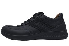 Jomos Leder Halbschuhe Schwarz