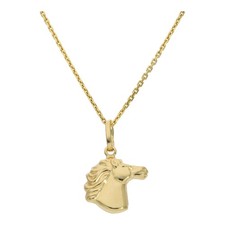 Pferd Anhänger Gold 750