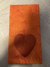 Bild Gemälde Leinwand Auf Holz Unikat Herz 3D Plastik 