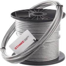 DRAHTSEIL PVC Ummantelung Stahlseil Warensicherung PVC Seil verzinkt Wäscheleine