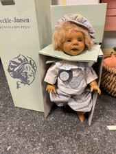 Jeckle Jansen Künstlerpuppe Puppe Vinyl Puppe 45 cm. Top Zustand   