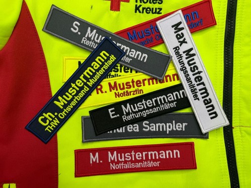 Namensstreifen brk drk - namensstreifen,