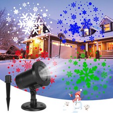 LED laser Projektionslampe Projektor Schneeflocke Licht Party Garten Weihnachten
