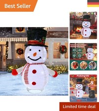 Faltbarer LED Schneemann 77cm