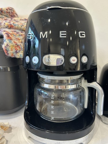 Smeg kaffeemaschine schwarz - smeg,