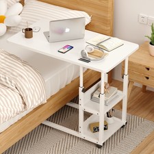 Beistelltisch Laptoptisch Computertisch Höhenverstellbar Couchtisch mit Rollen