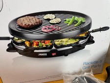 Princess Raclettegrill Tischgrill 2-6 Personen 800W rund 30cm neu in OVP