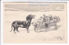 KÜNSTLERKARTE , DACKEL 