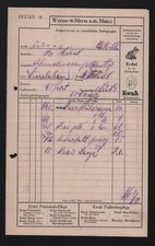 MAINZ, Rechnung 1932, Werner & Mertz AG Erdal Feinschuh-Pflege Kwak Fussboden-Pf