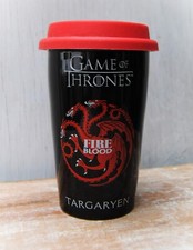 GAME OF THRONES - FIRE BLOOD - THERMOBECHER + SILIKONDECKEL H: ca.3,5cm D: 9 cm