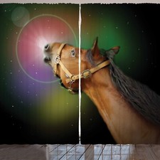 Pferd Rustikale Gardine Tier