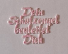 Wachsmotiv Schriftzug rosa