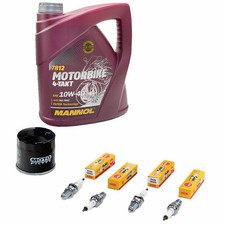 Öl Inspektion für Suzuki GSX 600 F GN72 GSX600 1992-95 Set 4L Ölfilter Zündkerze