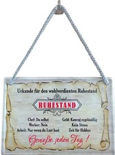 Blechschild Hängeschild