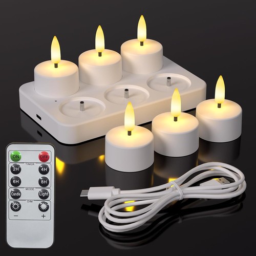 Flammenlose teelichter mit - flammenlose,