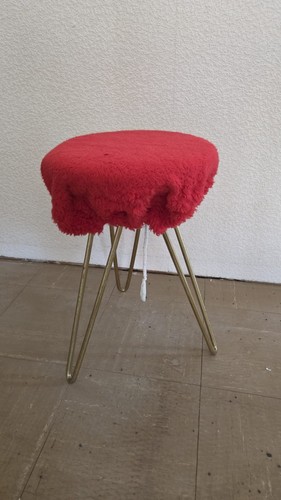 Vintage retro hocker - hocker, rot