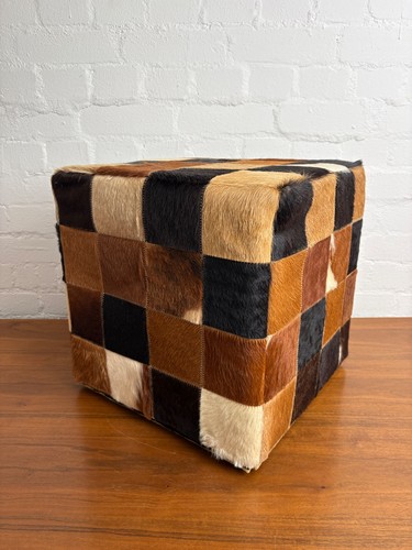 Kuhfell hocker sitzwürfel - kuhfell,
