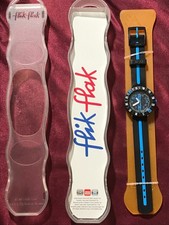 Uhr FLIK FLAK Blue Ahead (ZFCSP031)-Ø34mm-NEU/NOS-Kinder-SUPER RABATT PREIS %%%%
