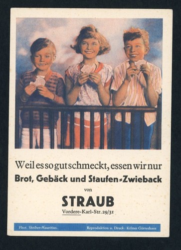Werbepostkarte aus den 1930er