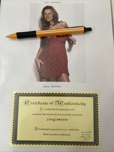 Lucy lawless signed sexy - lucy,