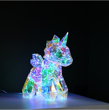 LED Einhorn Lampe Magic, Höhe