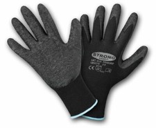 12 / 120 Paar Stronghand Arbeitshandschuh Handschuhe Latex beschichtet Finegrip