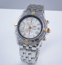 Breitling Crosswind Stahl Gold Automatik Herrenuhr B13355