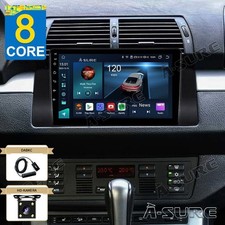 4+64GB Android 14 Autoradio 8 CORE Navi Für BMW E53 E53 X5 E39 GPS WIFI Kam+DAB