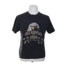 The Kooples, T-shirt, Größe: L, Schwarz/Mehrfarbig, Baumwolle, Print -v6h