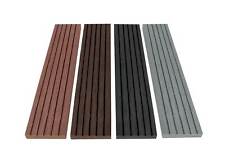 WPC Abschlussleiste Terrasse Abdeckleiste Flachleiste anthrazit grau braun 50x10