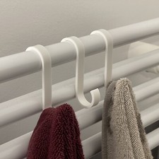 4x Heizkörper Handtuchhaken