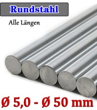 Ø5-50mm Rundstahl Vollmaterial Rundeisen Stahl Rund Stange Stab Bolzen Stabstahl