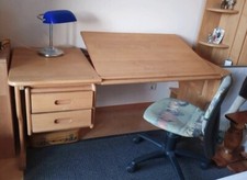Schreibtisch Erle massiv Schreinerarbeit